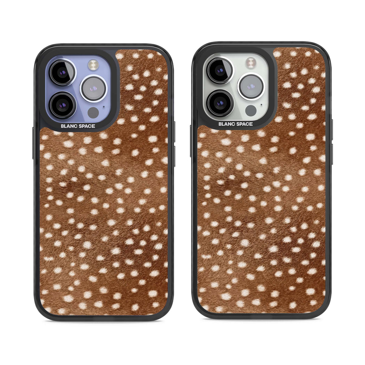 Deer Print animals iPhone case | Black Impact case for iPhone 13 Pro, iPhone 14 Pro, iPhone 15 Pro