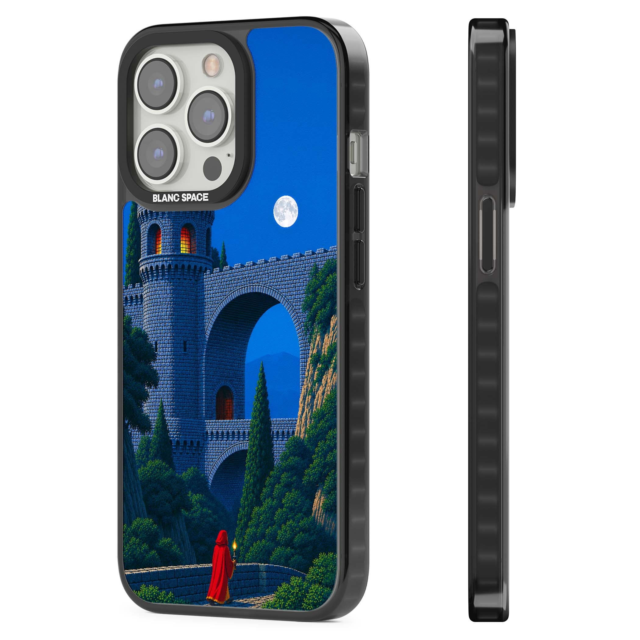 Castle Walls art iPhone case | Black Impact case for iPhone 13 Pro, iPhone 14 Pro, iPhone 15 Pro