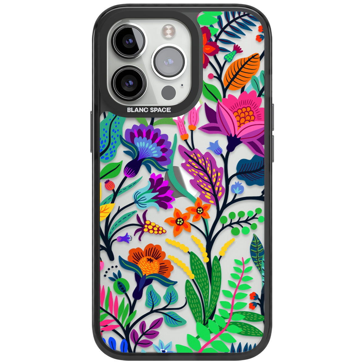 Floral Vibe iPhone 12 Pro Max / iPhone 13 Pro / iPhone 13 Pro Max / iPhone 14 Pro / iPhone 14 Pro Max / iPhone 15 Pro / iPhone 15 Pro Max Impact Black Phone Case front
