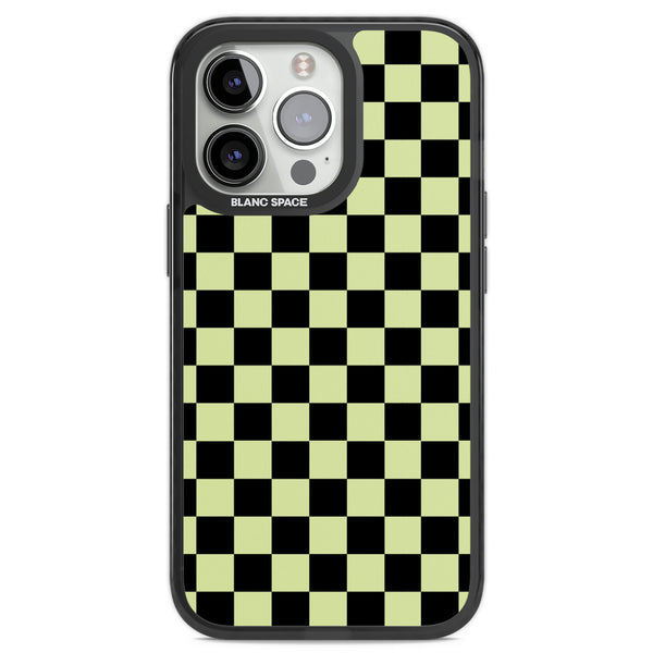 Black & Lime Check