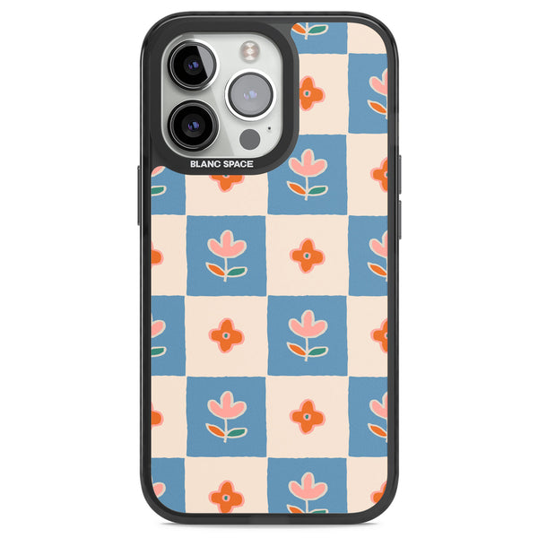 Vintage Bloom Checkered
