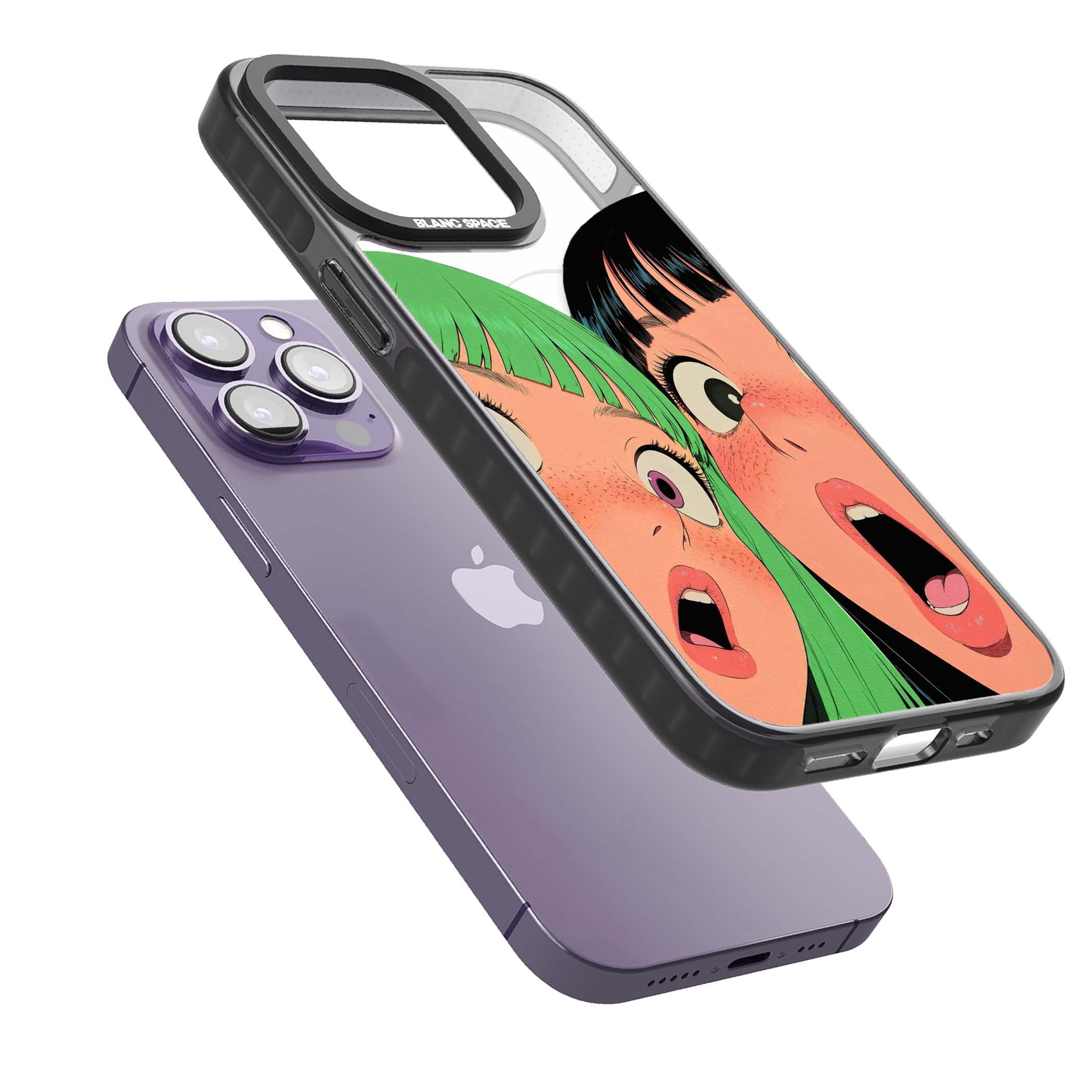 Gasp for her iPhone case | Black Impact Magsafe case for iPhone 13 Pro, iPhone 14 Pro, iPhone 15 Pro