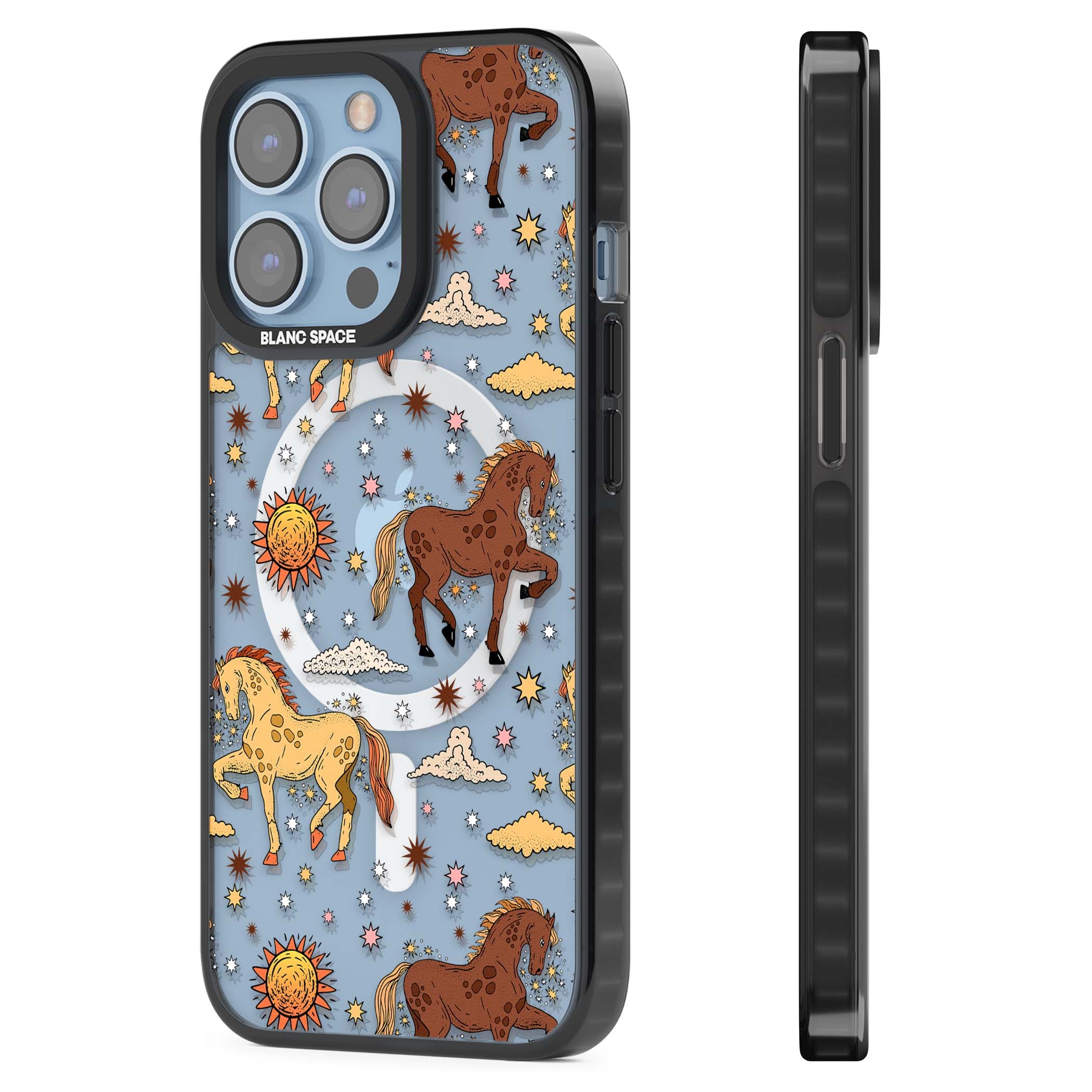 Elevate Your Phone'S Style With This Boho Celestial Sun & Eye Phone Case, Featuring A Mystical Blend Of Suns, All-Seeing Eyes, Butterflies, Stars, And