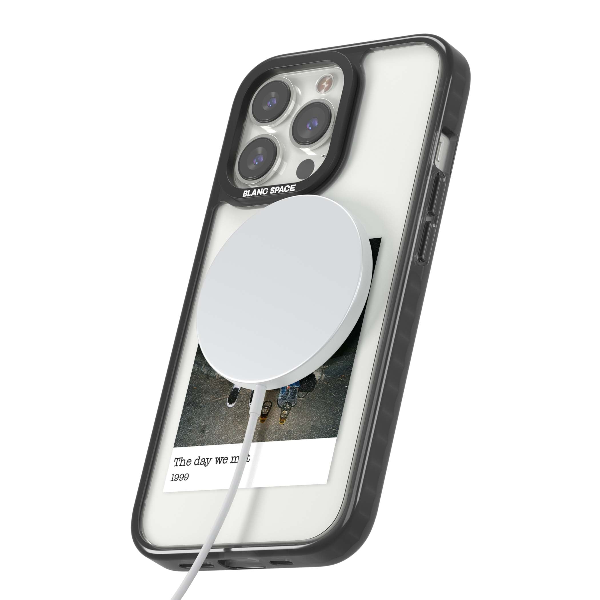 Photo Memory minimal iPhone case | Black Impact Magsafe case for iPhone 13 Pro, iPhone 14 Pro, iPhone 15 Pro