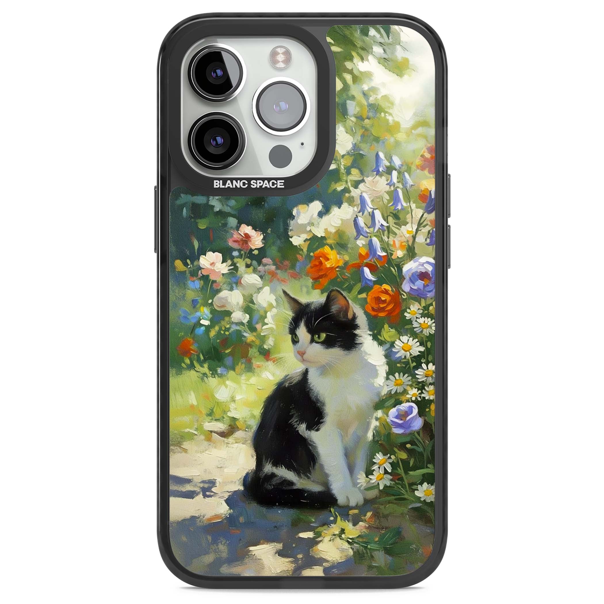 Cat In The Meadow for her iPhone case | Black Impact Magsafe case for iPhone 13 Pro, iPhone 14 Pro, iPhone 15 Pro