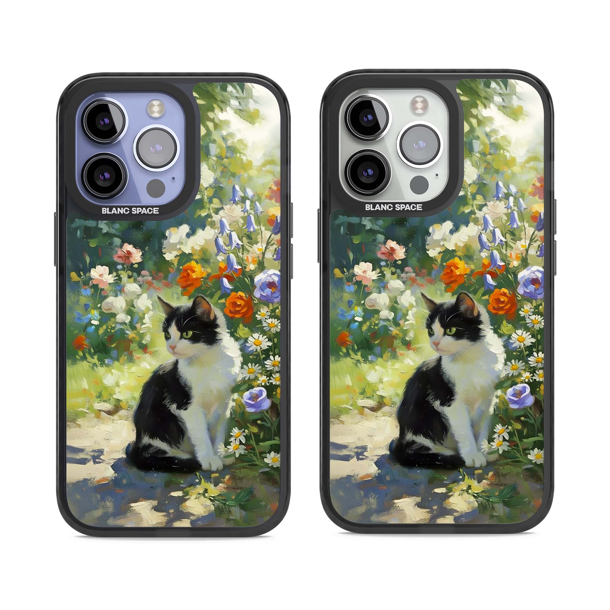 Cat In The Meadow for her iPhone case | Black Impact Magsafe case for iPhone 13 Pro, iPhone 14 Pro, iPhone 15 Pro