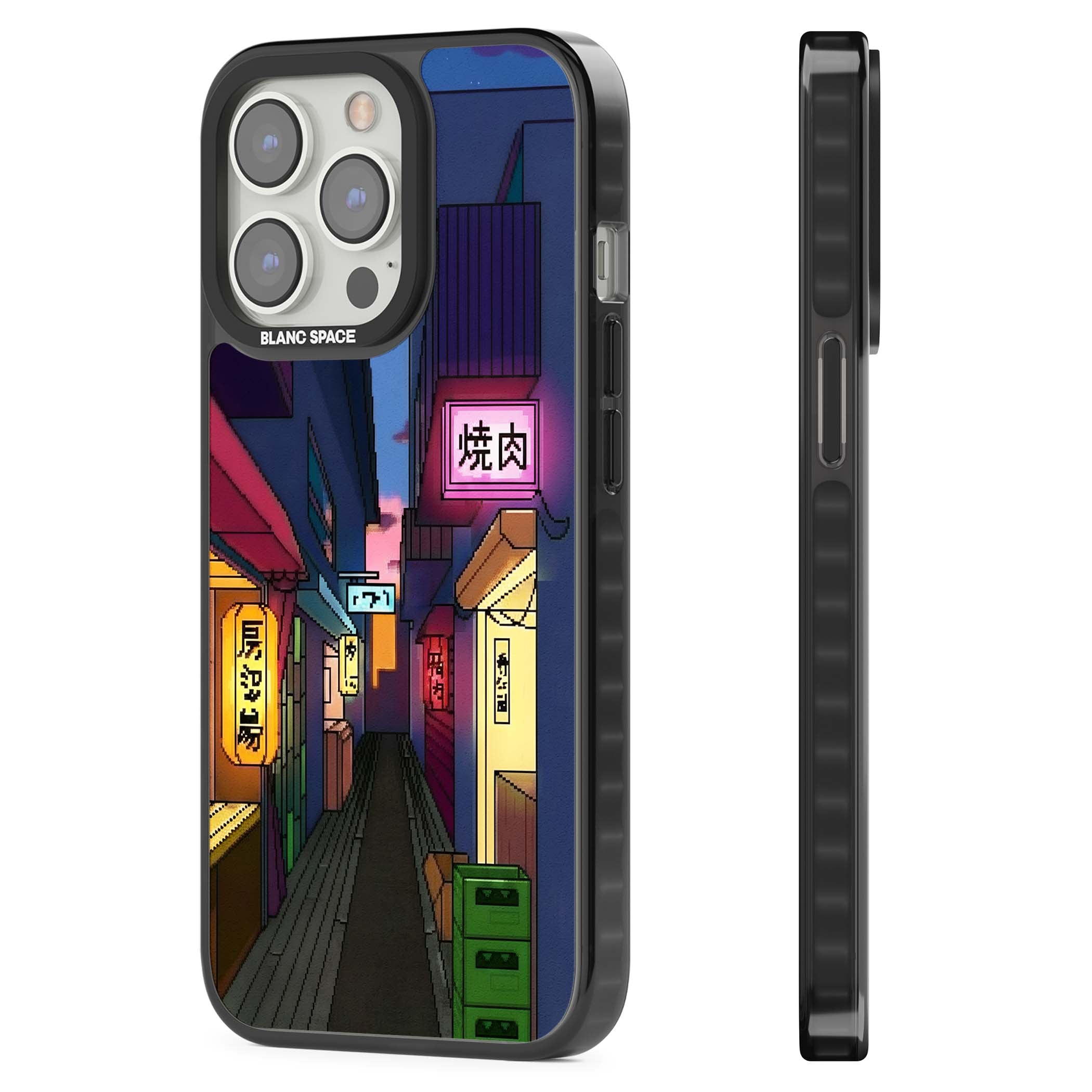 Nights In The Yokocho for him iPhone case | Black Impact Magsafe case for iPhone 13 Pro, iPhone 14 Pro, iPhone 15 Pro