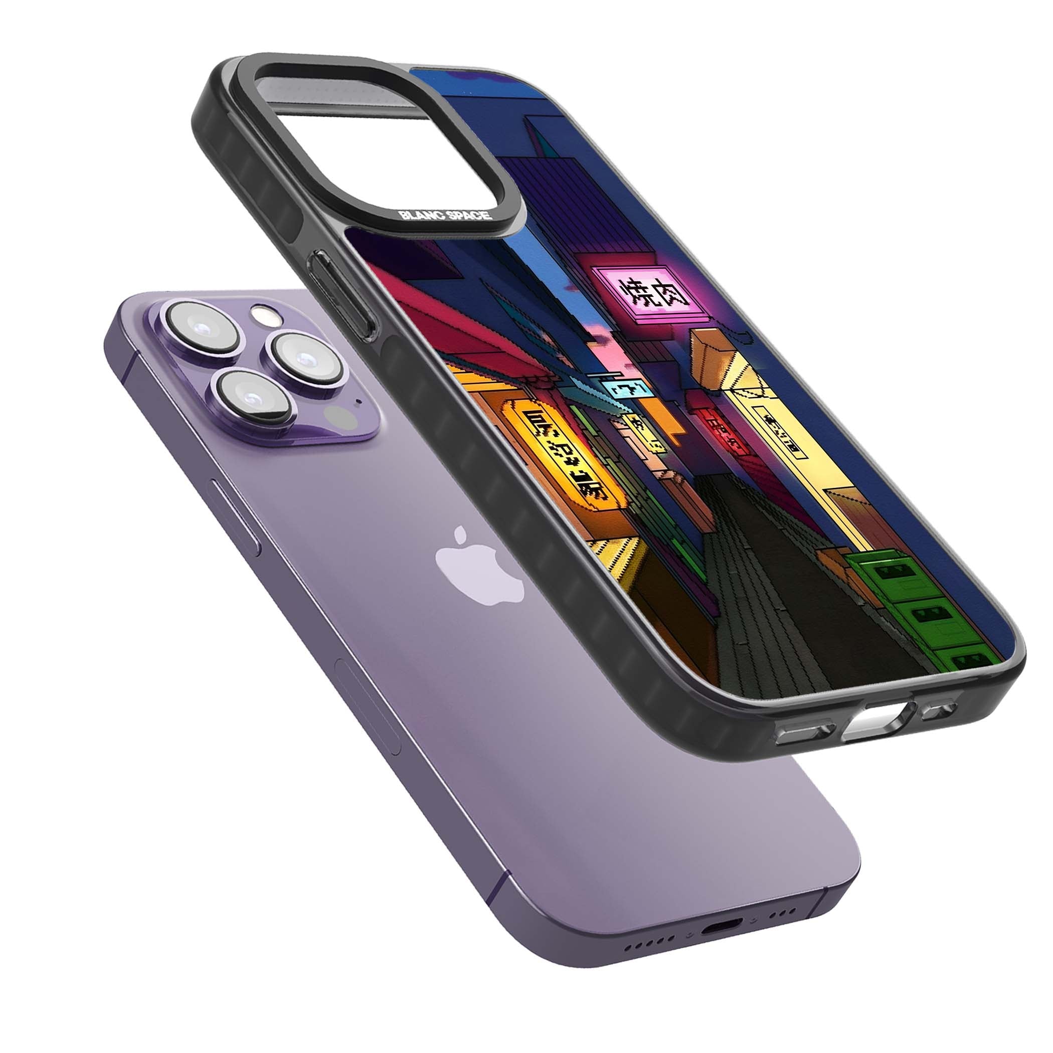 Nights In The Yokocho for him iPhone case | Black Impact Magsafe case for iPhone 13 Pro, iPhone 14 Pro, iPhone 15 Pro