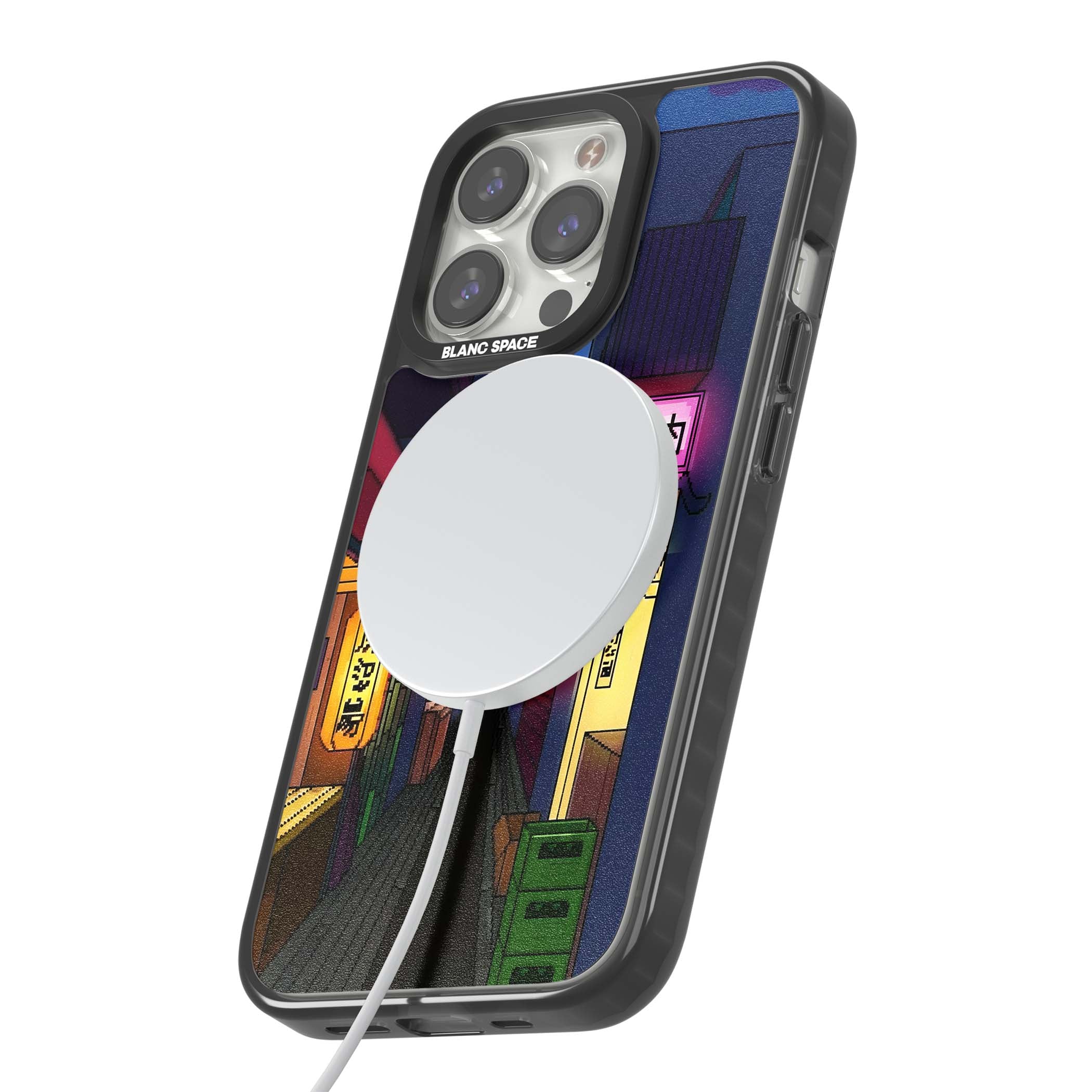 Nights In The Yokocho for him iPhone case | Black Impact Magsafe case for iPhone 13 Pro, iPhone 14 Pro, iPhone 15 Pro