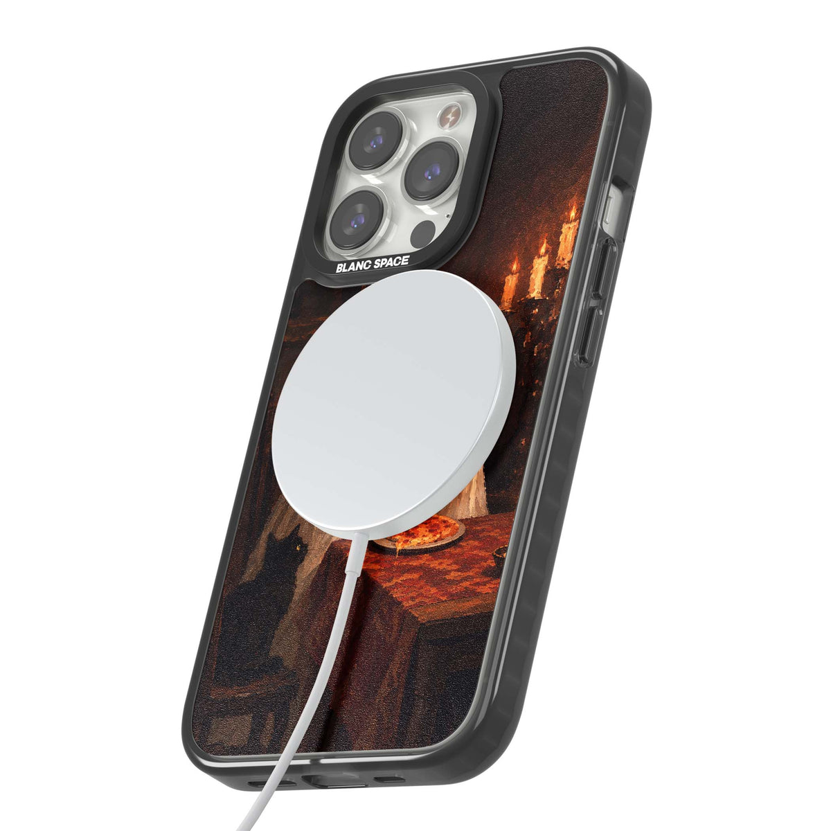 Lonely Night In art iPhone case | Black Impact Magsafe case for iPhone 13 Pro, iPhone 14 Pro, iPhone 15 Pro