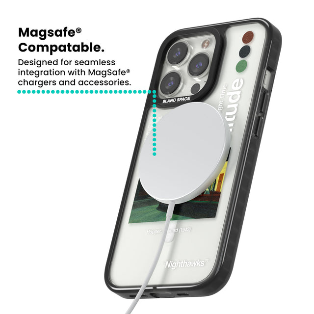 Nighthawks Magsafe Black Impact Phone Case for iPhone 13 Pro, iPhone 14 Pro, iPhone 15 Pro