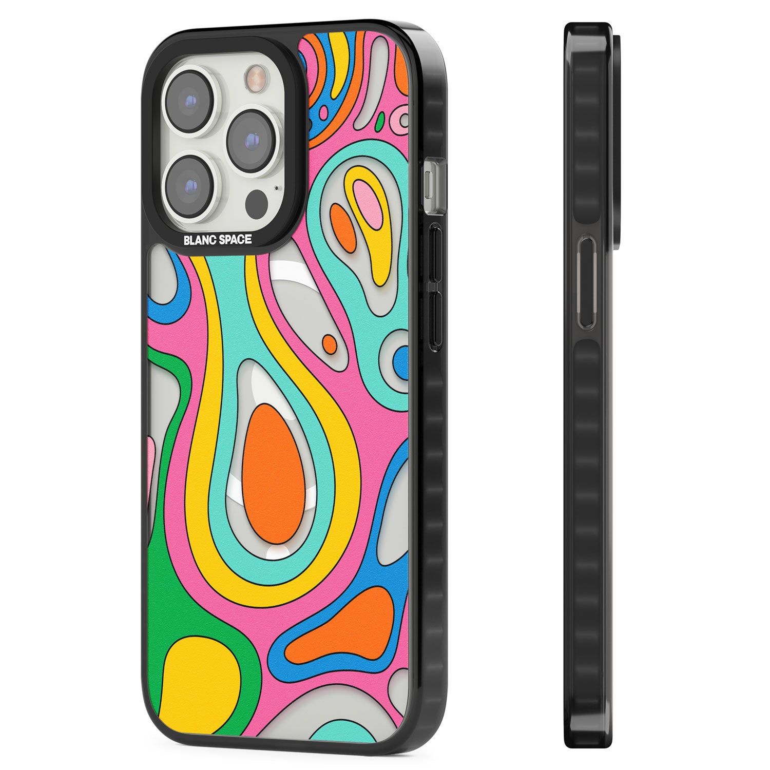 Dreams & Grooves Magsafe Black Impact Phone Case for iPhone 13 Pro, iPhone 14 Pro, iPhone 15 Pro