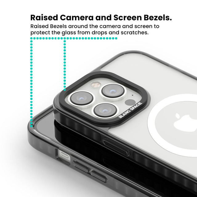 Retro Sunset Diamond Plaid Magsafe Black Impact Phone Case for iPhone 13 Pro, iPhone 14 Pro, iPhone 15 Pro