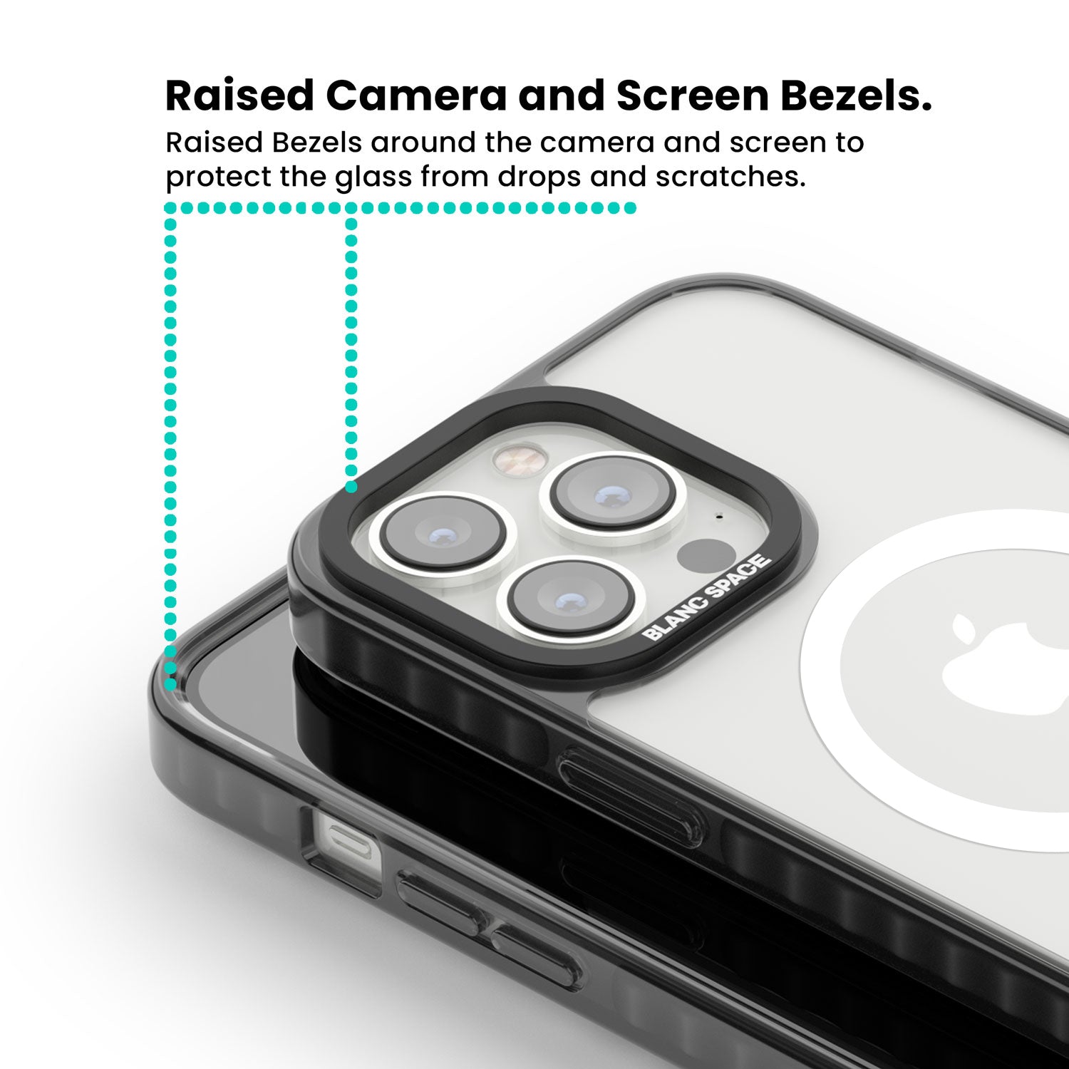 Yellow Tearful Eyes indie iPhone case featuring hand-drawn crying eyes with orange tears on a yellow background | Black Impact Magsafe case for iPhone 13 Pro, iPhone 14 Pro, iPhone 15 Pro
