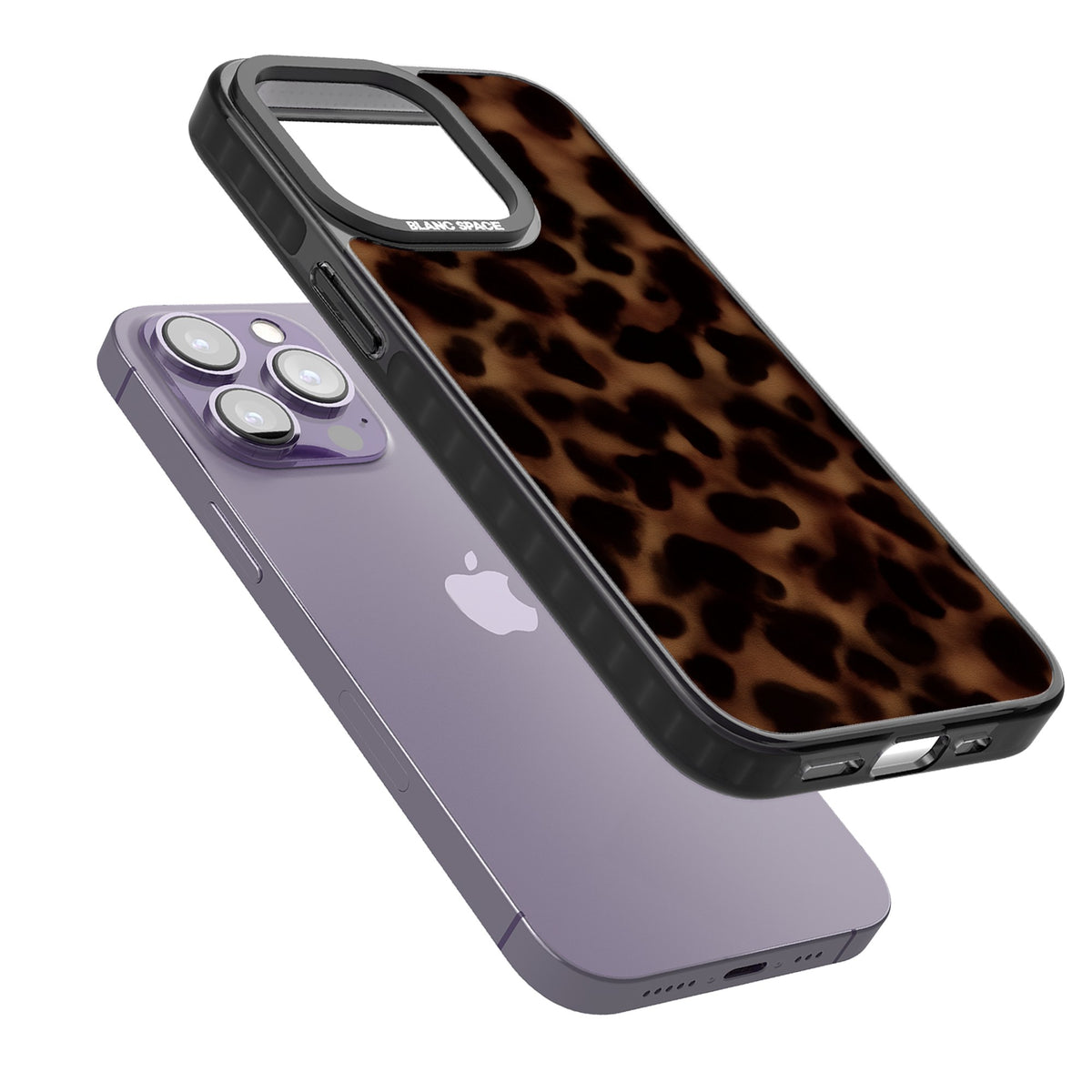 Dark Tortoise Shell old money iPhone case featuring a dark tortoiseshell pattern with amber and black animal print tones iPhone 12 Pro Max / iPhone 13 Pro / iPhone 13 Pro Max / iPhone 14 Pro / iPhone 14 Pro Max / iPhone 15 Pro / iPhone 15 Pro Max Impact Pro Black Phone Case angled