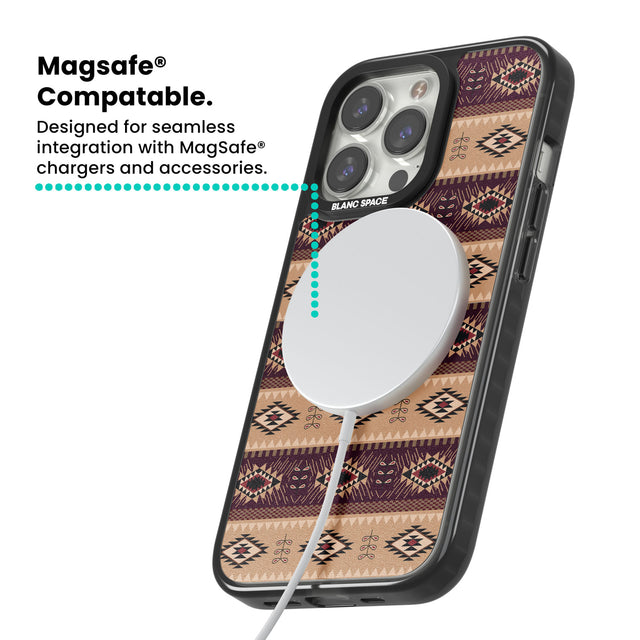 Western Poncho Magsafe Black Impact Phone Case for iPhone 13 Pro, iPhone 14 Pro, iPhone 15 Pro