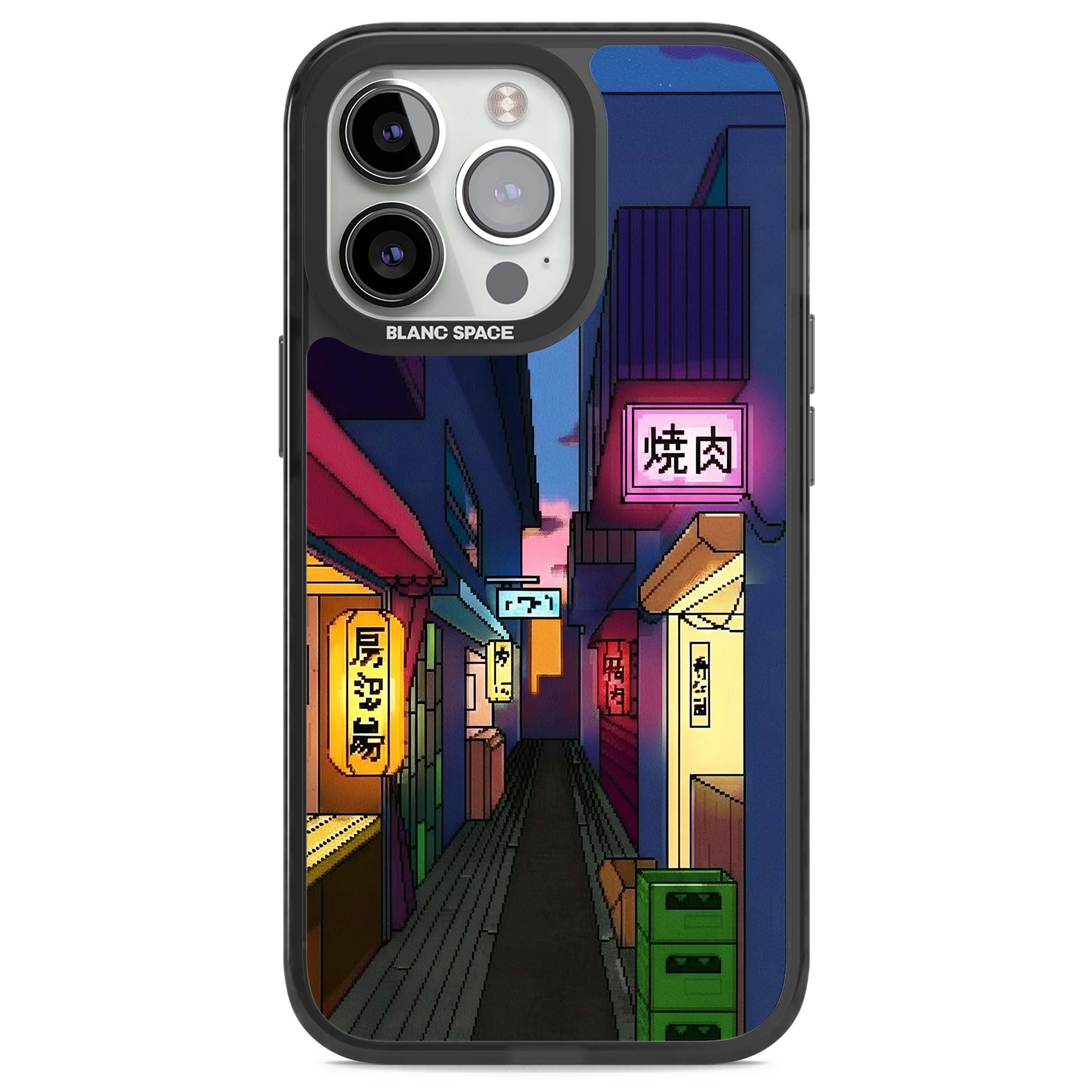 Nights In The Yokocho for him iPhone case | Black Impact case for iPhone 13 Pro, iPhone 14 Pro, iPhone 15 Pro
