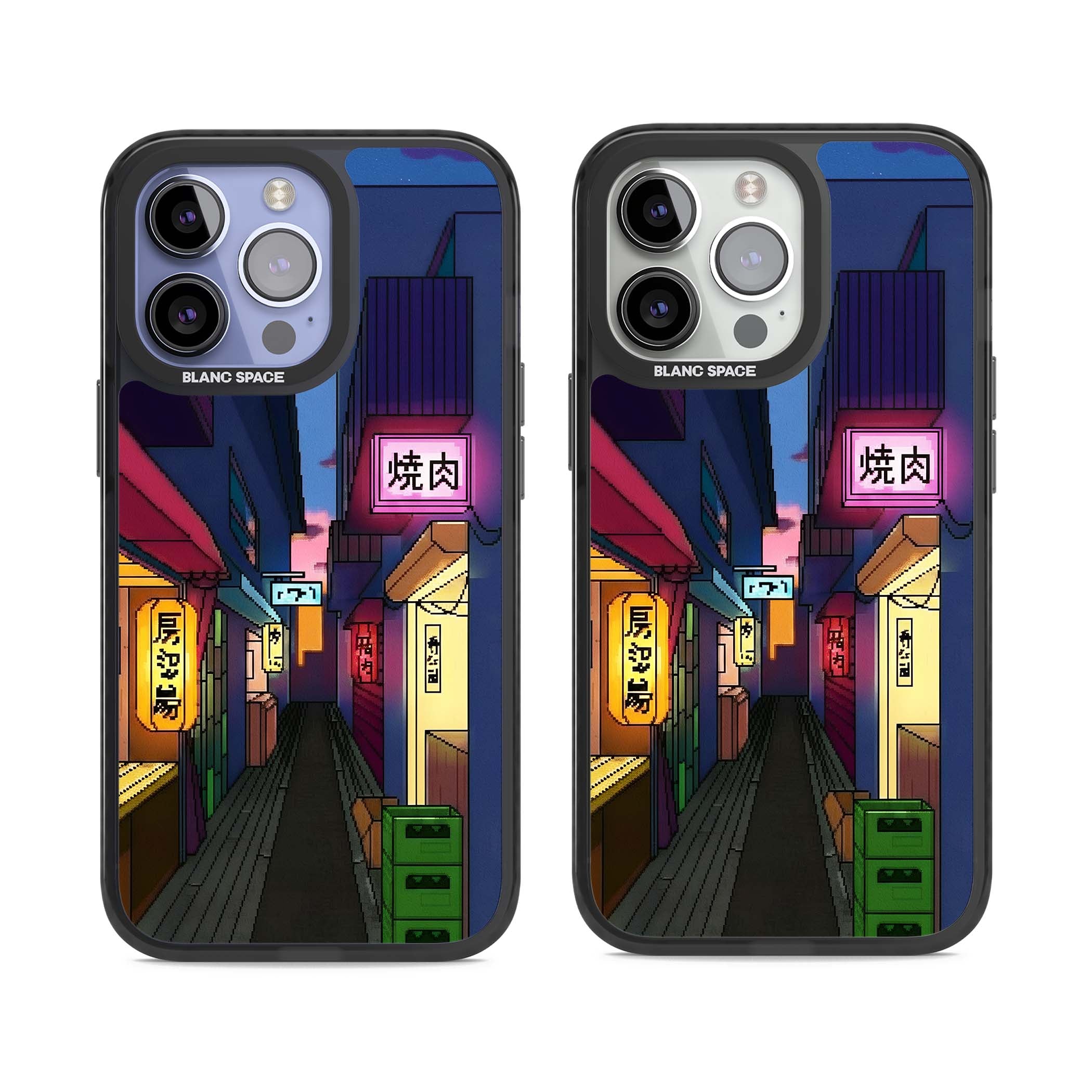 Nights In The Yokocho for him iPhone case | Black Impact case for iPhone 13 Pro, iPhone 14 Pro, iPhone 15 Pro