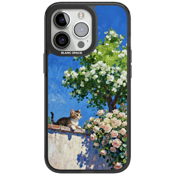 Kitten in Blooming Garden