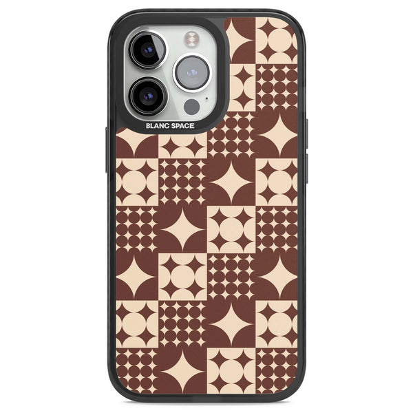 Mid Century Brown Checked