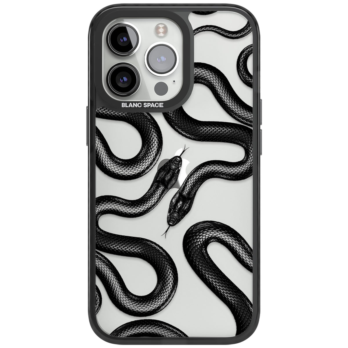 Black Kingsnake iPhone 15 Pro Max Impact Black Phone Case front