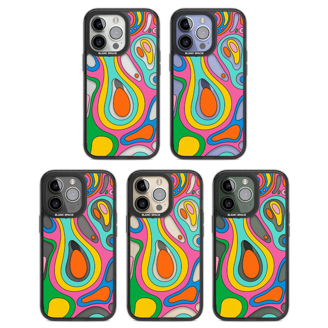 Dreams & Grooves Black Impact Phone Case for iPhone 13 Pro, iPhone 14 Pro, iPhone 15 Pro