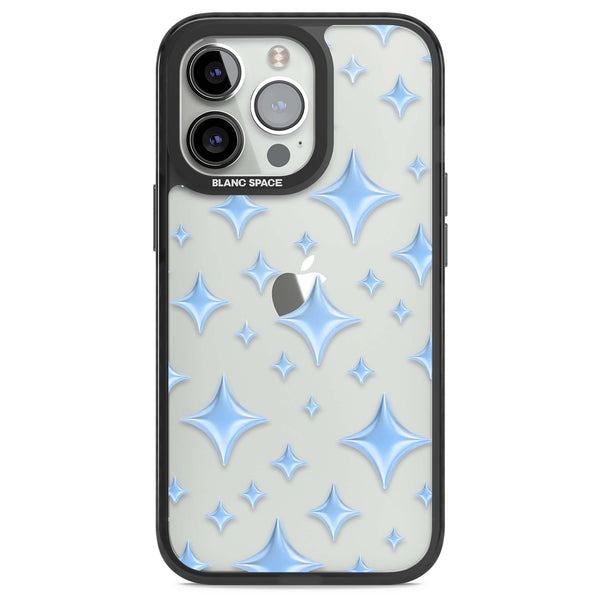 Blue Puff Sparkle Pattern