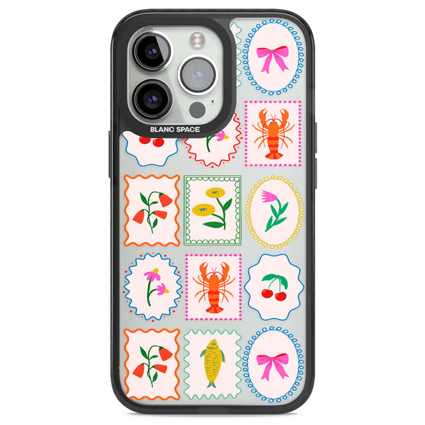Floral Seafood Stamps