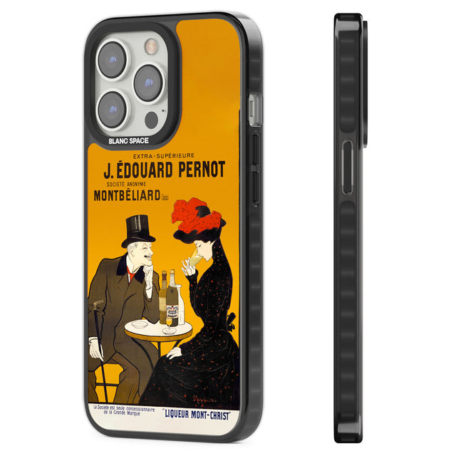 Absinthe, J.Edouard Pernot Poster Black Impact Phone Case for iPhone 13 Pro, iPhone 14 Pro, iPhone 15 Pro