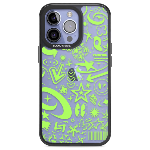 Neon Green Y2K Pattern