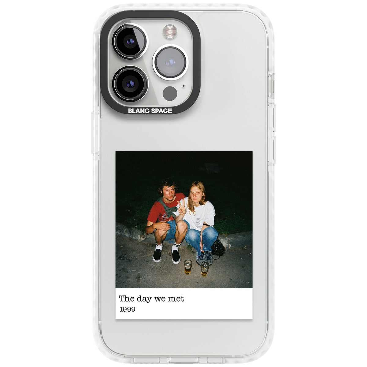 Personalised Photo Memory iPhone 13 Pro / iPhone 13 Pro Max / iPhone 14 Pro / iPhone 14 Pro Max / iPhone 15 Pro / iPhone 15 Pro Max Impact Clear Phone Case front