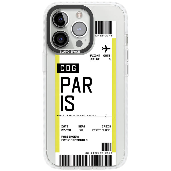 Personalised Paris Boarding Pass