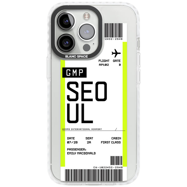 Personalised Seoul Boarding Pass