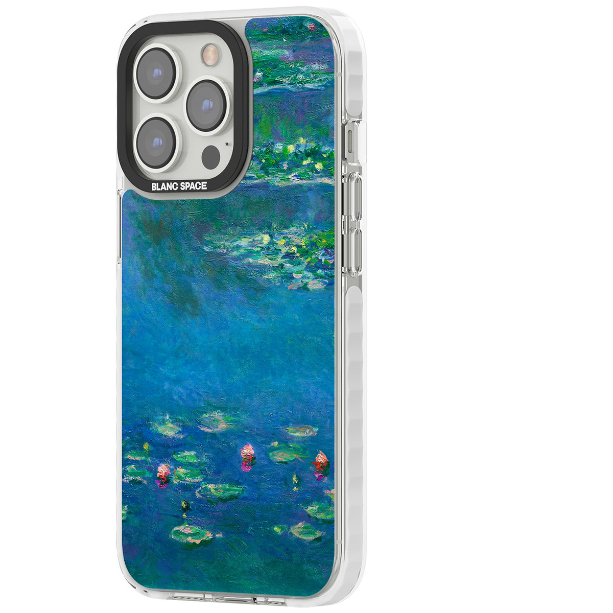 Water Lilies iPhone 13 Pro / iPhone 13 Pro Max / iPhone 14 Pro / iPhone 14 Pro Max / iPhone 15 Pro / iPhone 15 Pro Max Impact Clear Phone Case side