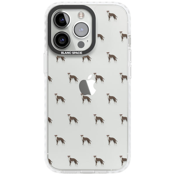 Whippet Dog Pattern Clear