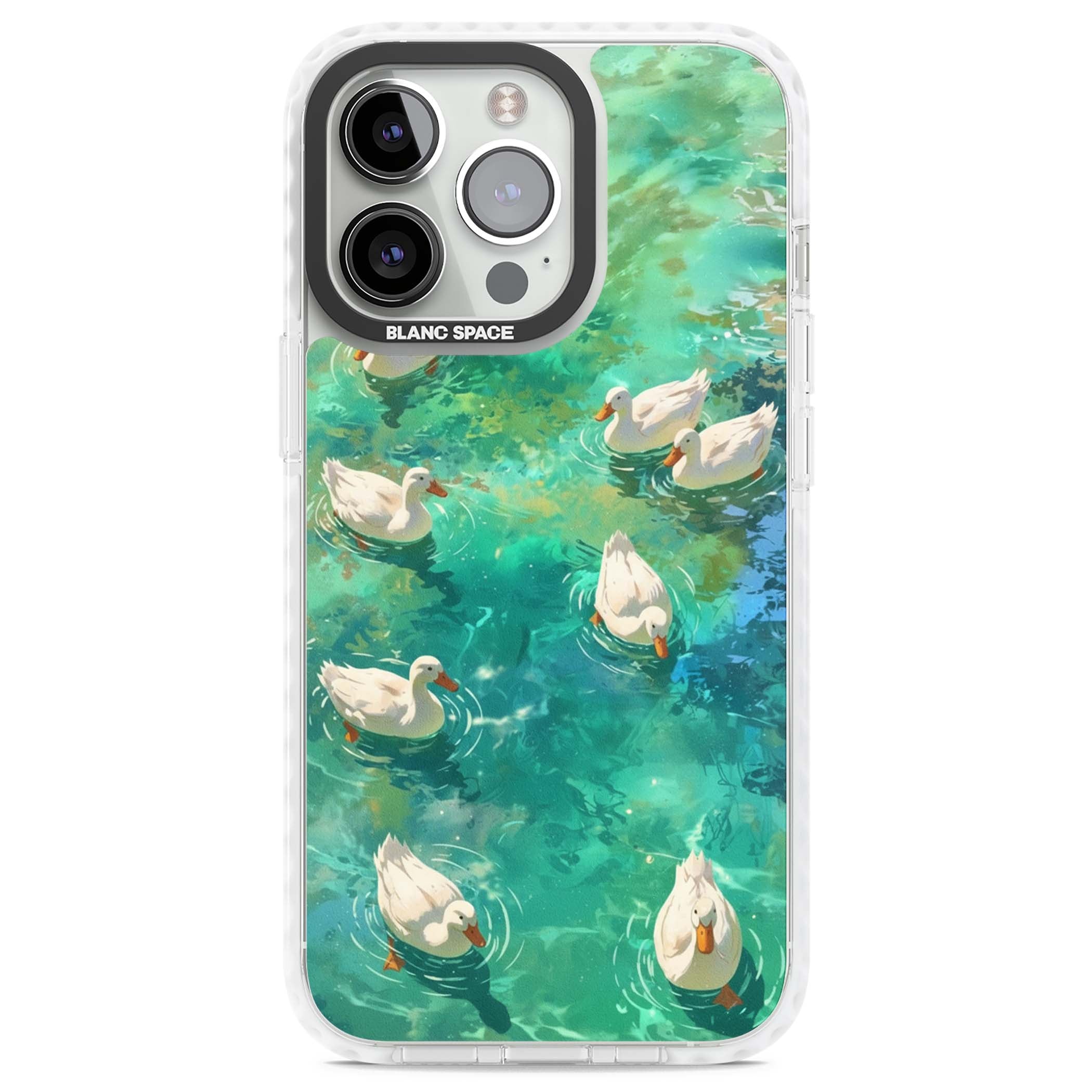 Ducks In The Pond for her iPhone case | Clear Impact case for iPhone 13 Pro, iPhone 14 Pro, iPhone 15 Pro