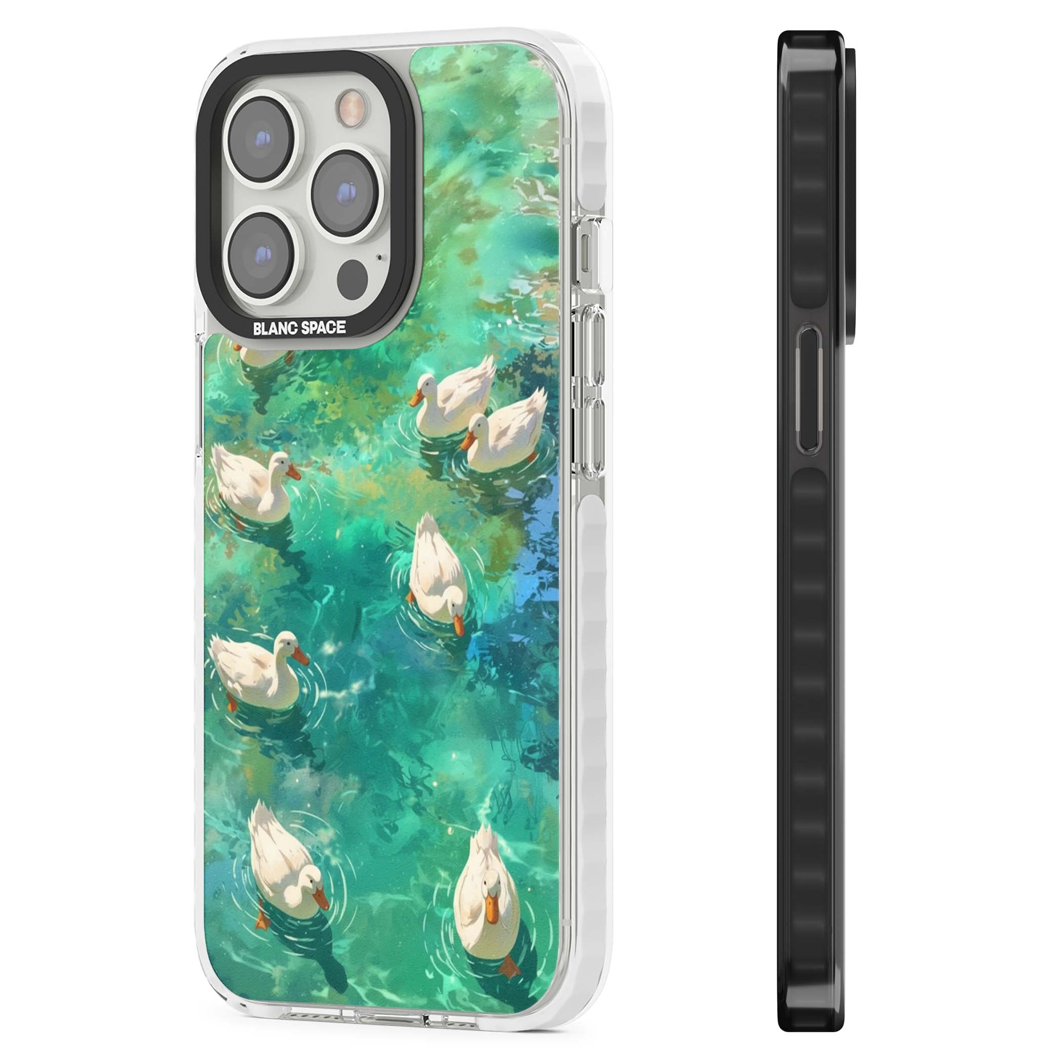 Ducks In The Pond for her iPhone case | Clear Impact case for iPhone 13 Pro, iPhone 14 Pro, iPhone 15 Pro