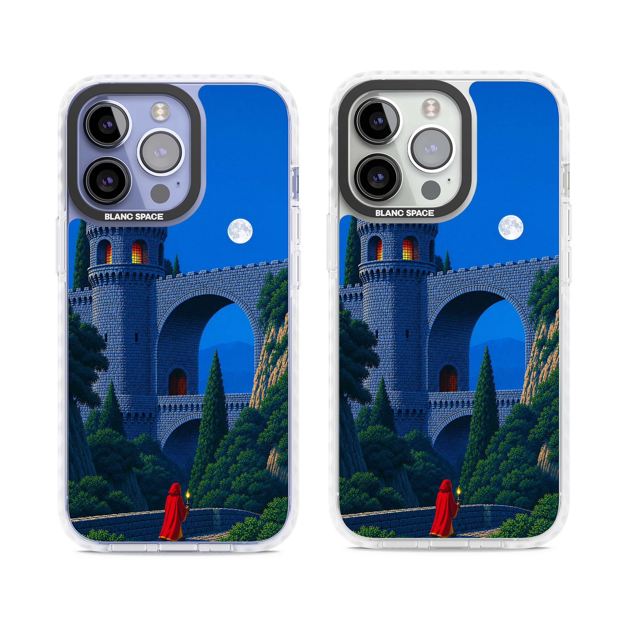 Castle Walls art iPhone case | Clear Impact case for iPhone 13 Pro, iPhone 14 Pro, iPhone 15 Pro