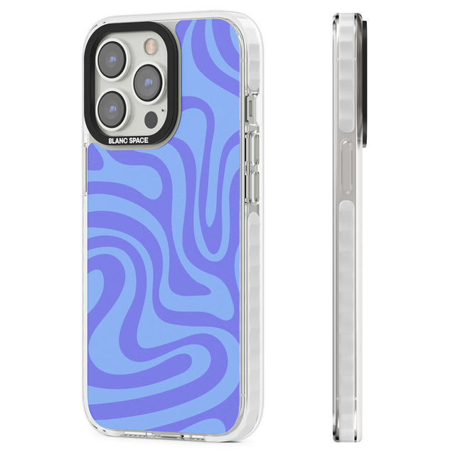 Tranquil Waves Clear Impact Phone Case for iPhone 13 Pro, iPhone 14 Pro, iPhone 15 Pro