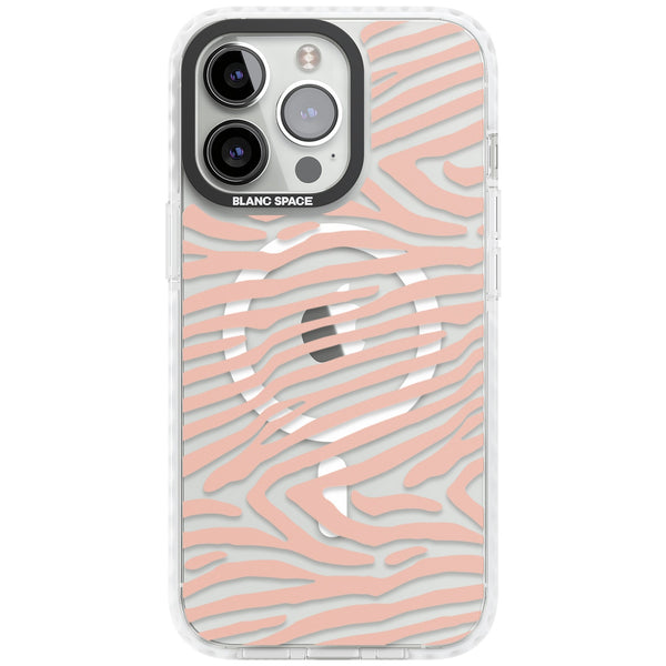Horizontal Zebra Stripes Transparent Animal Print