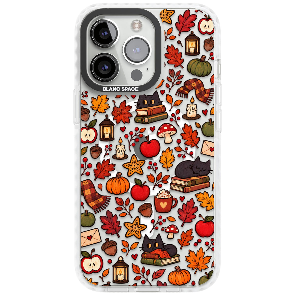 Autumn Mix iPhone 13 Pro / iPhone 13 Pro Max / iPhone 14 Pro / iPhone 14 Pro Max / iPhone 15 Pro / iPhone 15 Pro Max Impact Pro Clear Phone Case front