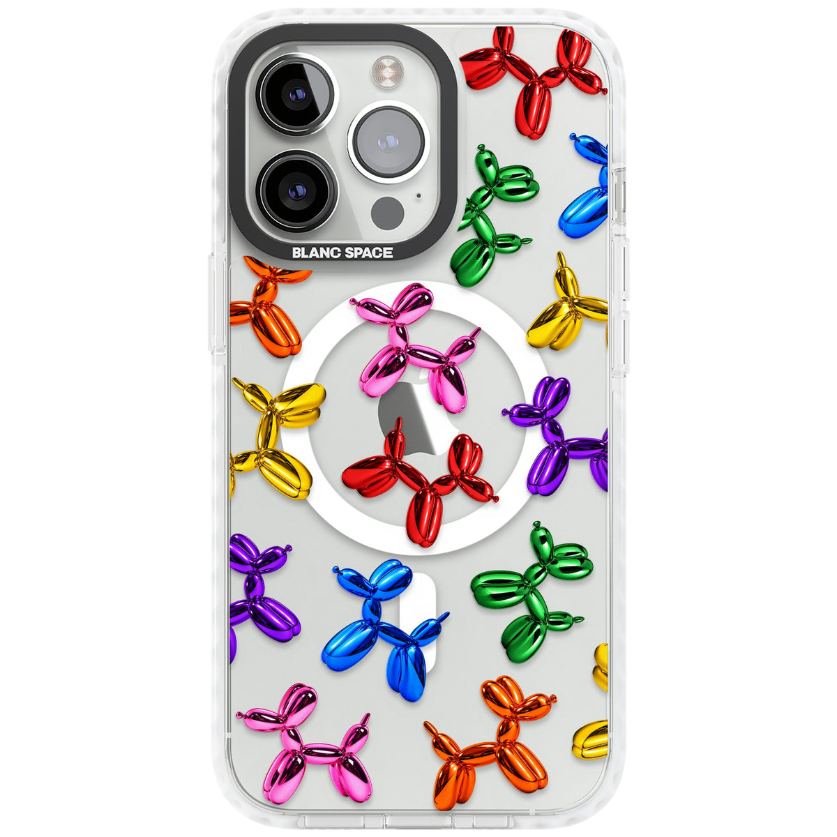 Balloon Dogs iPhone 13 Pro / iPhone 13 Pro Max / iPhone 14 Pro / iPhone 14 Pro Max / iPhone 15 Pro / iPhone 15 Pro Max Impact Pro Clear Phone Case front