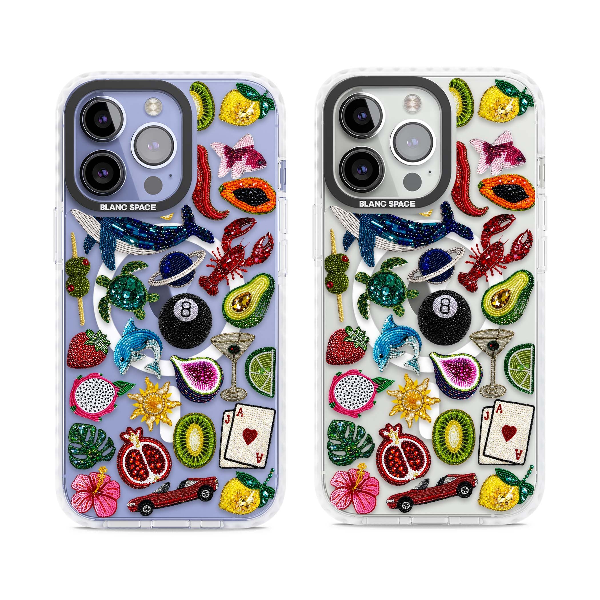 Beaded Mix cute iPhone case | Impact Magsafe case for iPhone 13 Pro, iPhone 14 Pro, iPhone 15 Pro
