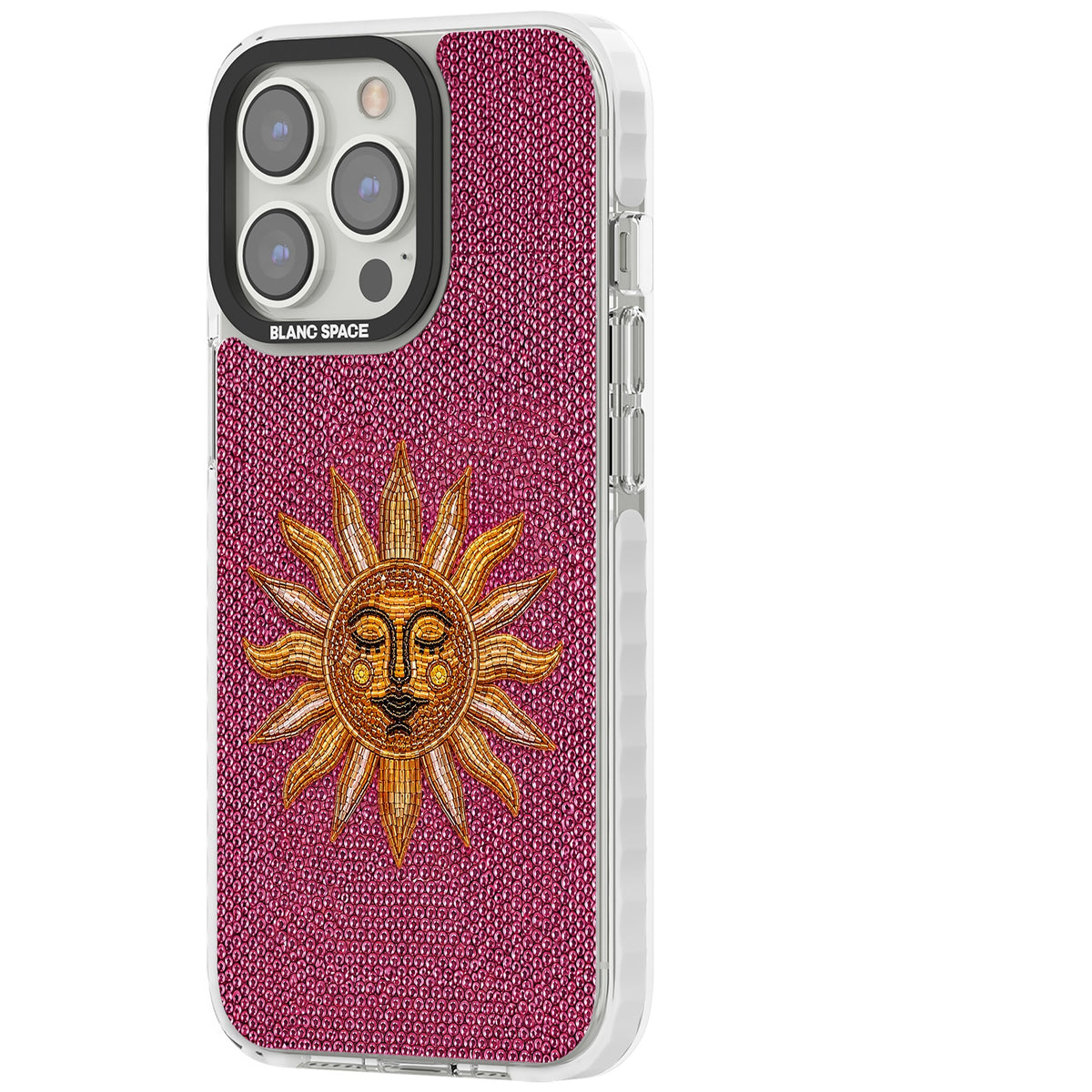 Beaded Sun iPhone 13 Pro / iPhone 13 Pro Max / iPhone 14 Pro / iPhone 14 Pro Max / iPhone 15 Pro / iPhone 15 Pro Max Impact Pro Clear Phone Case side