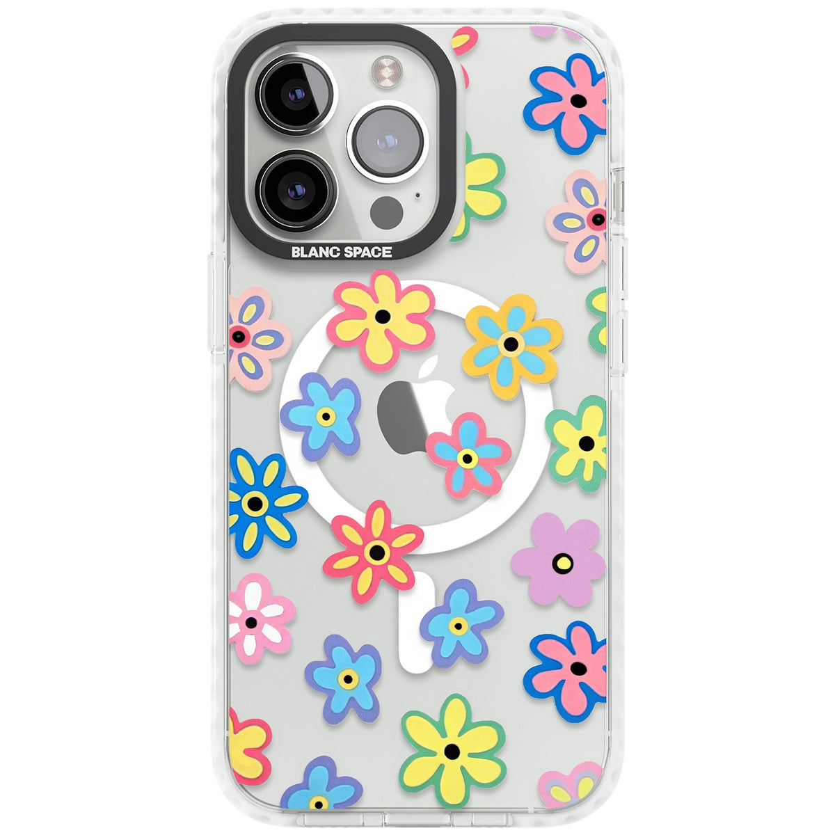 Bloom Pop iPhone 13 Pro / iPhone 13 Pro Max / iPhone 14 Pro / iPhone 14 Pro Max / iPhone 15 Pro / iPhone 15 Pro Max Impact Pro Clear Phone Case front