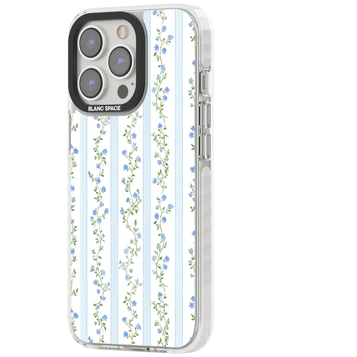 Bluebell Vine iPhone 13 Pro / iPhone 13 Pro Max / iPhone 14 Pro / iPhone 14 Pro Max / iPhone 15 Pro / iPhone 15 Pro Max Impact Pro Clear Phone Case side