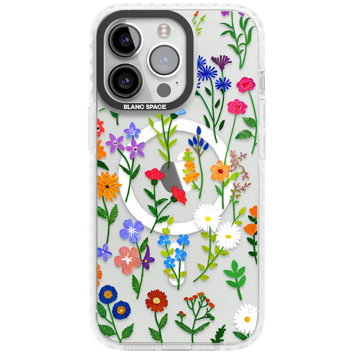 Wildflower Garden iPhone 13 Pro / iPhone 13 Pro Max / iPhone 14 Pro / iPhone 14 Pro Max / iPhone 15 Pro / iPhone 15 Pro Max Impact Pro Clear Phone Case front
