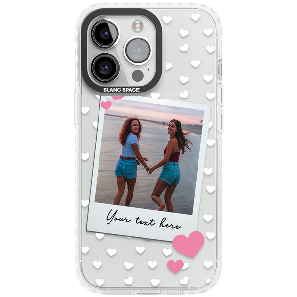 Personalised Hearts Instant Camera Photo