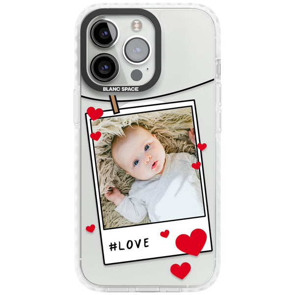 Personalised Paperclip & Hearts Polaroid