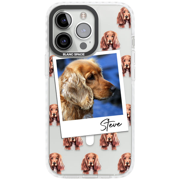 Personalised Cocker Spaniel Instant Camera Photo